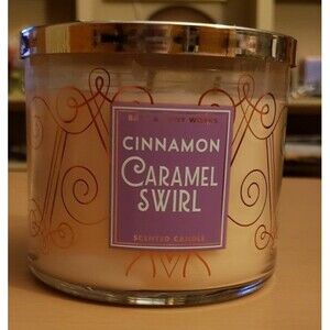 NEW BBW cinnamon, caramel swirl 3 wick candle